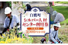 シルバー人材センター利用券(作業内容3,000円分目安) 草刈り 除草 除雪 掃除 サービス 清掃 利用券