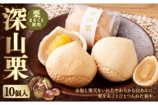 深山栗 10個入 和菓子 栗 くり スイーツ お菓子 おかし おやつ もなか 最中 モナカ 白あん 白餡 あん