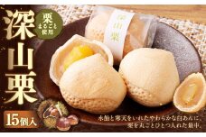 深山栗 15個入 和菓子 栗 くり スイーツ お菓子 おかし おやつ もなか 最中 モナカ 白あん 白餡 あん