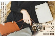 ANDERSENBAG  チョーク No.9211 チョーク・ミニショルダー トープ ショルダー バッグ かばん 鞄 カバン 軽量 肩がけ 斜めがけ レザー 革