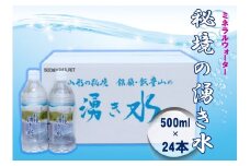 秘境の湧き水 500ml  ペットボトル 24本
