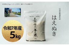 至福の味わい、幸せ米　はえぬき 5kg(R7年産）