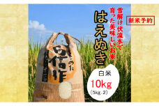 人気のブランド米　はえぬき　白米 10kg（飯豊町産）【新米予約】(R7年産）