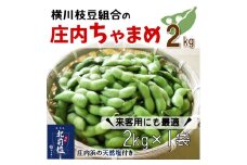 【2kgバラ詰め】横川枝豆組合の庄内ちゃまめ（2kg×1袋）
