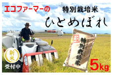 【令和7年産・精米】エコファーマーの特別栽培米ひとめぼれ5kg※10月上旬頃から順次配送