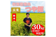 【令和7年産・玄米】ecofarmすがわらの特別栽培米つや姫30kg※10月下旬頃から順次配送
