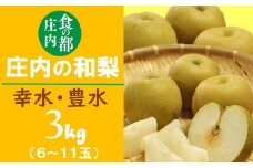 食の都庄内　庄内の和梨【幸水or豊水】約3kg※8月下旬ごろより順次配送