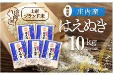 庄内産 はえぬき無洗米 10kg 2kg×5袋 令和7年産 2025年産 ブランド米 コシヒカリの原点、亀の尾発祥の地 庄内