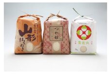渡會さんのうまい米！つや姫・雪若丸・はえぬき食べ比べセット
