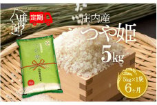 ＜10月下旬発送＞庄内米6か月定期便！つや姫 5kg（入金期限：2025.9.25）