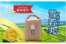【新米受付 10月発送】R7年産 吉祥ファーム 雪若丸 5kg（入金期限：2025.9.15）