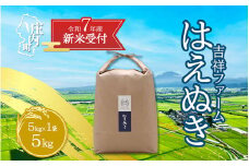 【新米受付 10月発送】R7年産 吉祥ファーム はえぬき 5kg（入金期限：2025.9.15）
