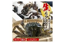 849　生・天然モクズガニ 1.5kg以上 8～15匹