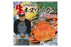 855　遊佐沖　生・本ズワイガニ 1匹 800g程度
