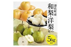 1235　遊佐町産和梨と洋梨のセット5kg
