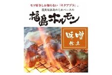 No.1244福島ホルモン　味噌仕立て　麓山高原豚使用　【3パック入】