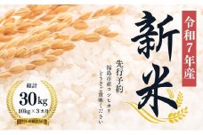 No.1497【令和７年産新米　先行予約】大文字屋米穀店【定期便3回】コシヒカリ 10kg（5kg×2）精米 （3か月連続お届け）