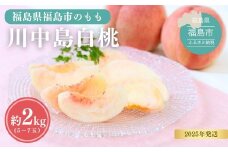 No.1689もも 川中島白桃 約2kg【2025年発送　先行予約】
