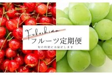 No.1864さくらんぼから始まる果物2品 定期便【2025年発送　先行予約】
