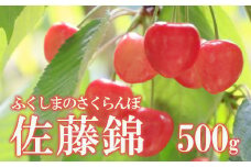 No.1922福島のさくらんぼ（佐藤錦）パック詰め約500ｇ【2025年発送】