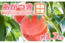 No.2343もも「あかつき」贈答用　約1.7kg【2025年発送　先行予約】
