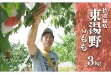 No.2294特選福島・東湯野のもも約3kg【2025年発送】