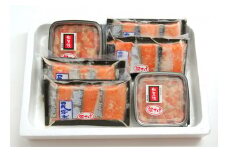 No.2195福島名産 鮭の味（鮭のこうじ漬け詰合せ）「紅葉漬」140ｇ×２個、「民謡漬」３切入り（約135g）×４個