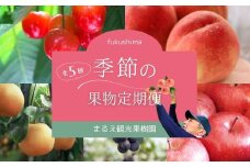 No.2496【全5回】まるえ観光果樹園　季節の果物定期便【2025年発送　先行予約】