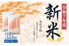 No.2499大文字屋米穀店【令和7年産新米　先行予約】コシヒカリ精米（無洗米）1等米 10kg