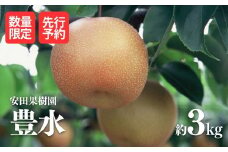 No.2608梨　豊水　約3kg【2025年発送　先行予約】