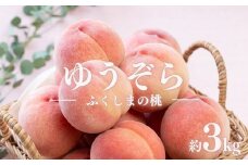 No.2653福島のもも　ゆうぞら　約3kg【2025年発送】