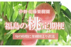 No.2791【先行予約】中野/佐藤果樹園 福島の桃３種定期便 各2kg【2025年発送】