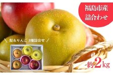 No.3020 なし＆りんご詰合せ 3種 約2kg