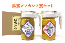 栃蜜×アカシア蜜セット【会津産はちみつ】｜会津若松 蜂蜜 はちみつ ハチミツ [0688]