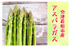 会津若松市産 アスパラガス 1kg｜会津産 野菜 アスパラ あすぱら サラダ 2025年産 令和7年 農家 産直 [0656]