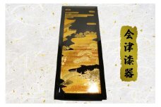 黒 ペンケース 初音｜会津若松 漆器 特産品 [0499]