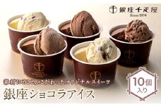 銀座千疋屋 銀座ショコラアイス 10個入り F23R-468