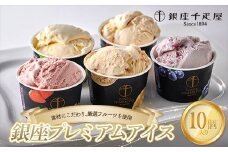 銀座千疋屋 銀座プレミアムアイス 10個入り F23R-593