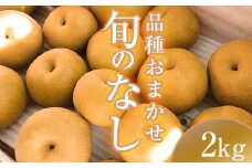 阿部農縁　福島県の和梨　品種おまかせ　旬のなし2kg(5～8玉)　ギフト・贈答用 F7X-0062