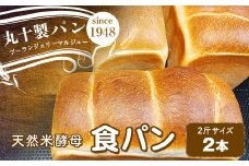 丸十製パン 天然米酵母使用 もっちり食感のこだわり食パン 2本 F7X-0099