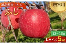 ＜佐藤幸男農園＞ りんご 5kg ふじ Lサイズ 13～16玉 F7X-0221