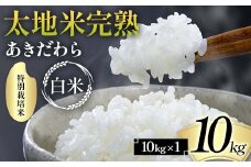 2024年産 特別栽培米 太地米完熟 【あきだわら】 白米 10kg ブランド米 お米 精米 白米 人気 F7X-0306