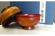 栃布袋帯付汁椀夫婦セット　【07208-0130】