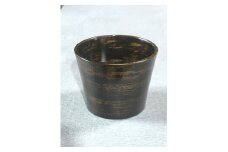変り塗猪口(黒金塗猪口)　【07208-0148-3】