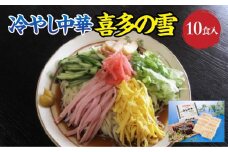 冷やし中華　喜多の雪　10食　セット　生麺　食べ比べ　グルメ【07208-0610】