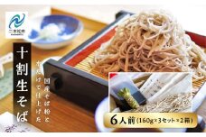 蕎麦音の十割生そば 3人前×2箱 つゆ 本わさび入り 麺 そば 蕎麦 10割 十割蕎麦 十割そば グルメ つゆ わさび セット 人気 ランキング おすすめ ギフト 故郷 ふるさと 納税 福島 ふくしま 二本松市 送料無料【蕎麦音】
