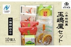 玉嶋屋セット 羊羹 ようかん 玉羊羹 銘菓 玉嶋屋 和菓子 餡子 あんこ 饅頭 まんじゅう おすすめ お中元 お歳暮 ギフト 二本松市 ふくしま 福島県 送料無料【御菓子師　玉嶋屋】