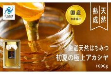 自家採り国産天然はちみつ 国産厳選 初夏の極上アカシヤ 蜂蜜 はちみつ ハチミツ 国産 アカシヤ ハニー 天然 無添加 おすすめ お中元 お歳暮 ギフト 二本松市 ふくしま 福島県 送料無料【渡辺養蜂場】
