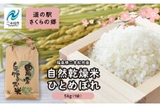 令和6年度産 自然乾燥米ひとめぼれ5kg 米 ひとめぼれ 令和6年度産 精米 5kg 小分け こめ おすすめ お中元 お歳暮 ギフト 送料無料 二本松市 ふくしま 福島県 送料無料【道の駅さくらの郷】