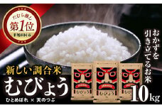 【 令和6年産 】 ＼独自調合米／ むびょう 10kg ( 5kg × 2袋 ) ブレンド ひとめぼれ 天のつぶ 米 白米 精米 精米仕立てを発送 ギフト 贈答 プレゼント 福島県 田村市 株式会社東北むらせ